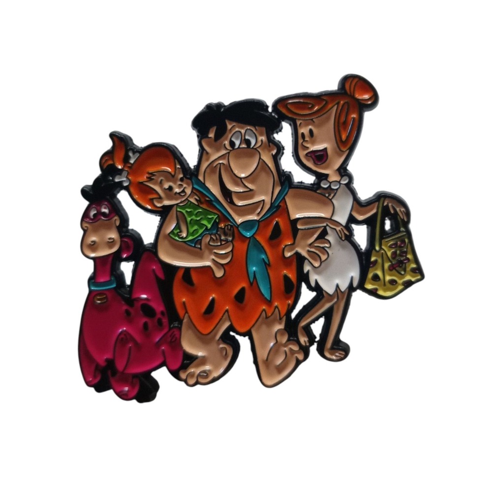 Hanna Barbera The Flintstones Multi Character Group Family Enamel Pin